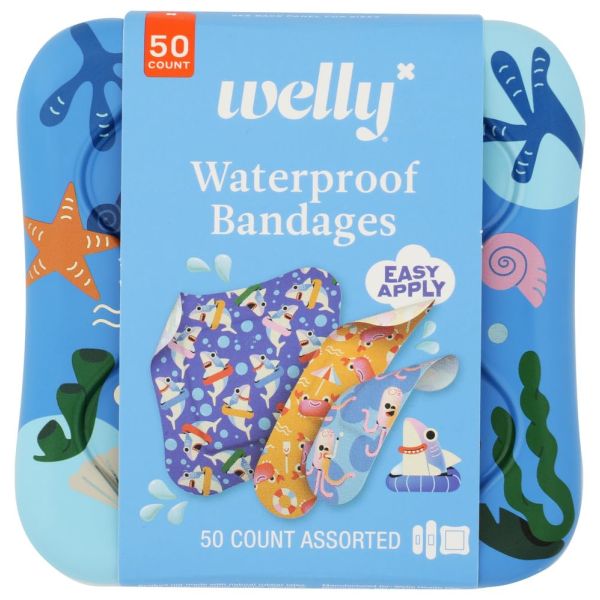 WELLY: Ocean Pals Bandages, 50 pc