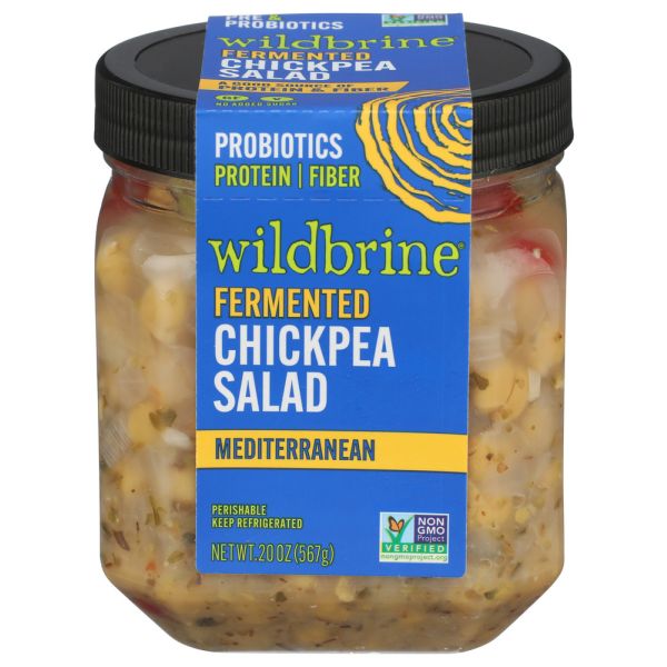 WILDBRINE: Mediterranean Fermented Chickpea Salad, 20 oz
