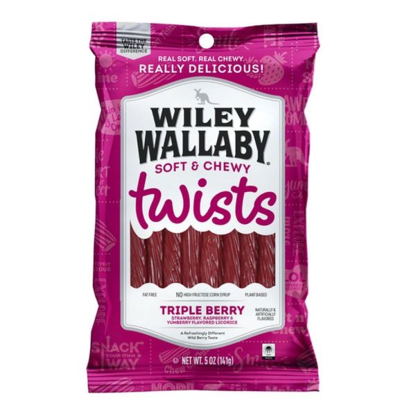 WILEY WALLABY: Triple Berry Licorice Twist, 5 oz