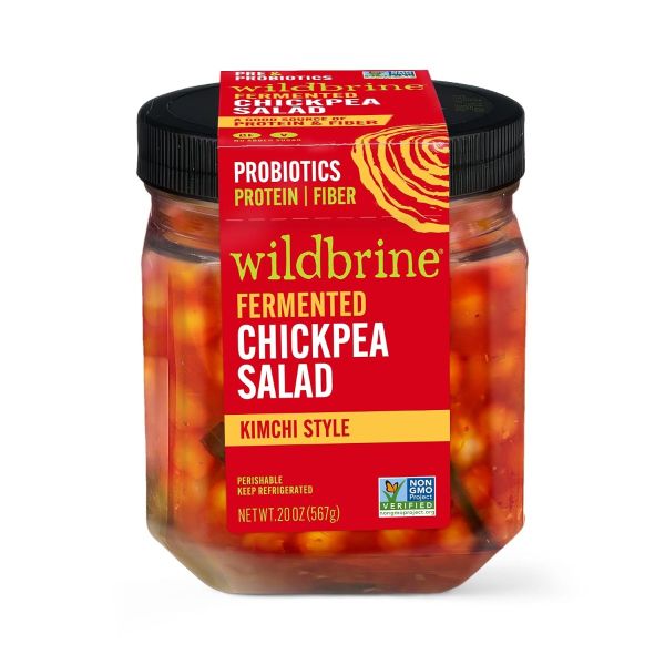 WILD BRINE: Kimchi Style Fermented Chickpea Salad, 20 oz