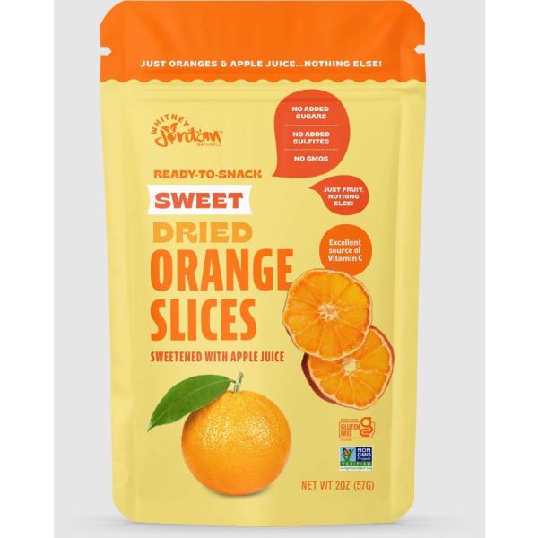 WHITNEY JORDAN NATURALS: Air Dried Orange Slices, 2 oz