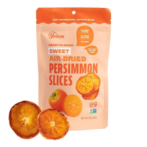 WHITNEY JORDAN NATURALS: Air Dried Persimmon Slices, 2 oz