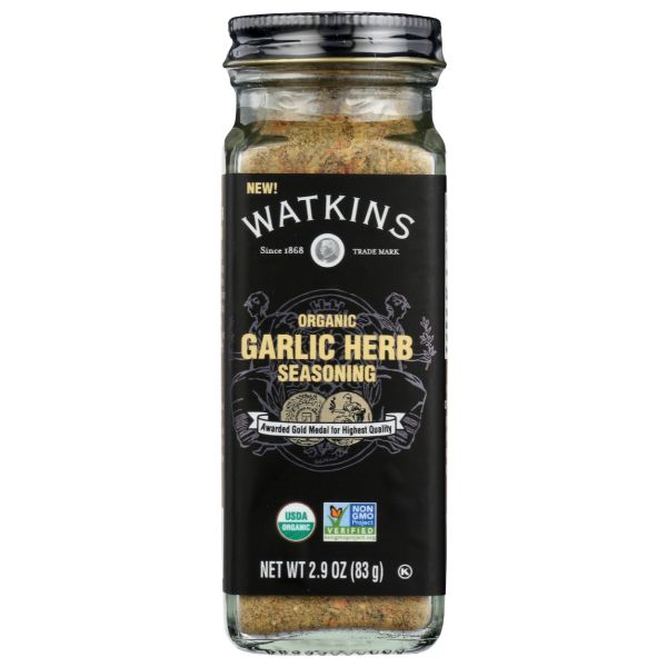WATKINS: Organic Garlic Herb Seasoning, 2.9 oz