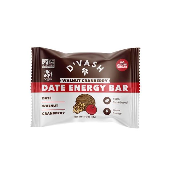 DVASH ORGANICS: Walnut Cranberry Date Energy Bar, 1.76 oz