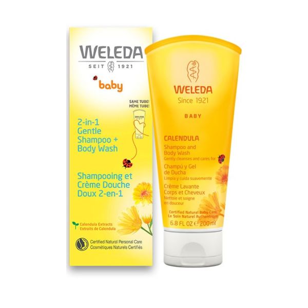 WELEDA: Body Wash & Shampoo Calendula, 6.8 fo