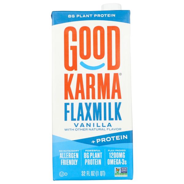 GOOD KARMA: Vanilla Flaxmilk Protein, 32 fo