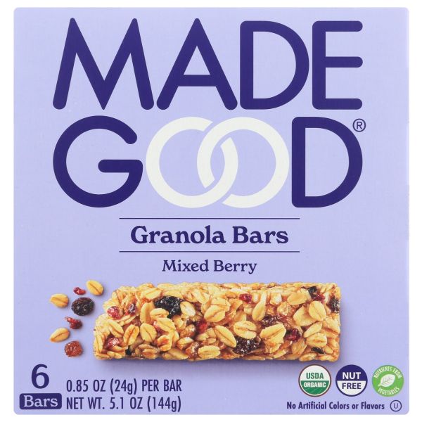 MADEGOOD: Mixed Berry Granola Bars, 5.1 oz