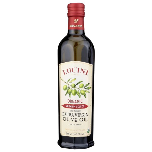 LUCINI: Organic Premium Select Extra Virgin Olive Oil, 17 oz