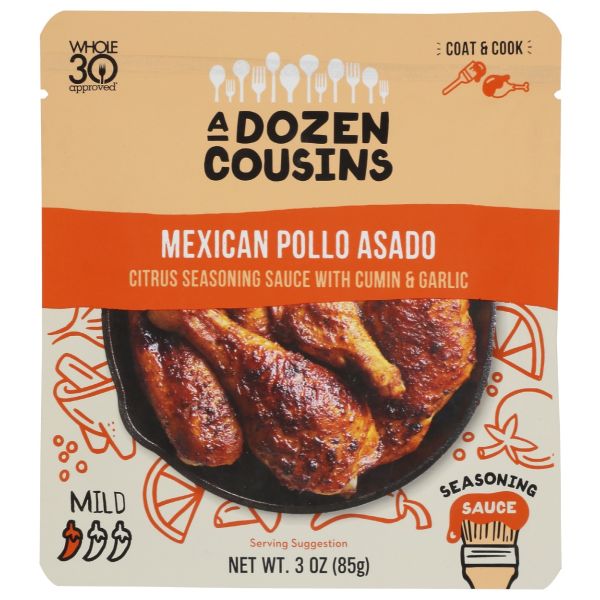 A DOZEN COUSINS: Mexican Pollo Asado Seasoning Sauce, 3 oz