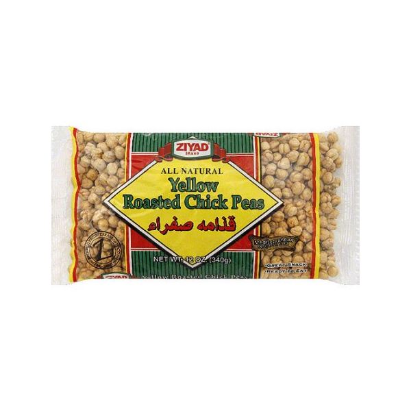 ZIYAD: Yellow Roasted Chick Peas, 12 oz