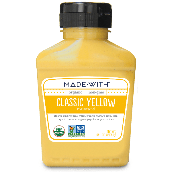 MADE WITH: Organic Classic Yellow Mustard, 9 oz