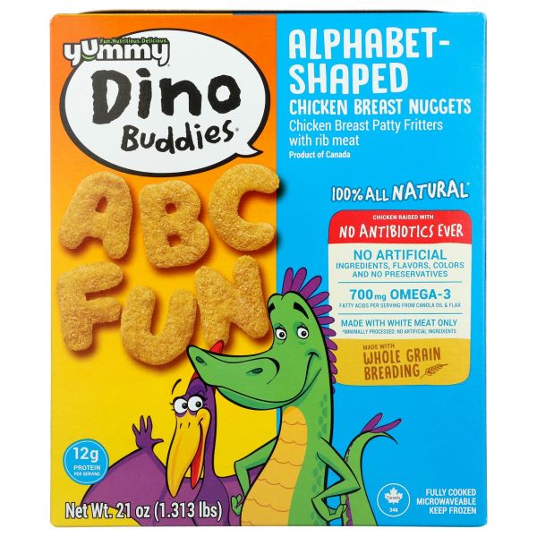 YUMMY: Alphabet Shaped Chicken Breast Nuggets, 21 oz