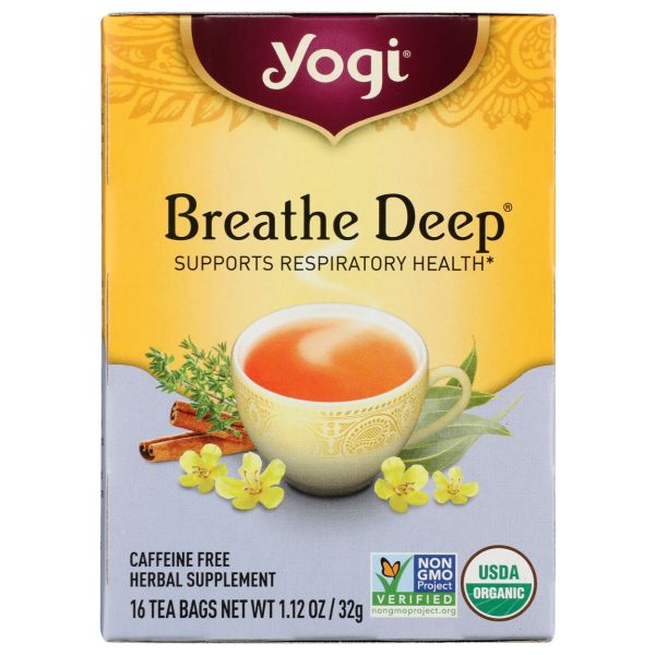 YOGI TEAS: Breathe Deep Tea, 16 bg