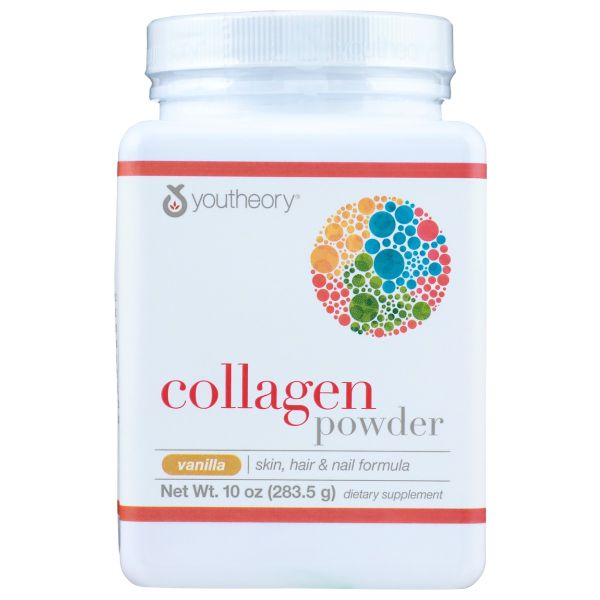 YOUTHEORY: Collagen Powder Vanilla, 10 oz
