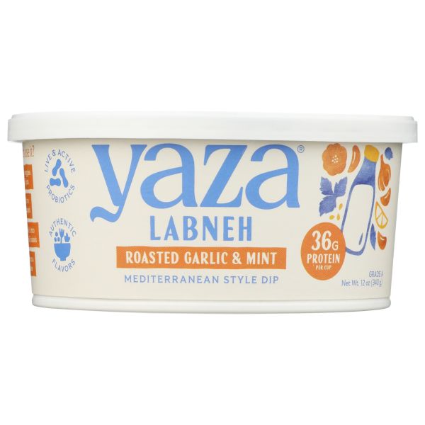 YAZA: Roasted Garlic and Mint Labneh, 12 oz