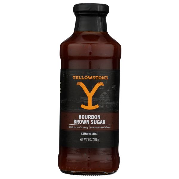 YELLOWSTONE: Bourbon Brown Sugar Bbq Sauce, 19 oz