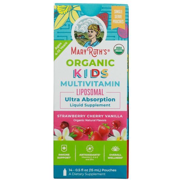 MARYRUTHS: Kids Multivitamin Liposomal Box Strawberry Cherry Vanilla, 210 ml