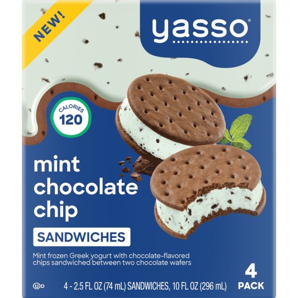 YASSO: Mint Chocolate Chip Sandwich, 12 oz