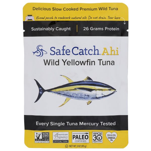 Safecatch: Wild Ahi Yellowfin Tuna Pouch, 3 oz