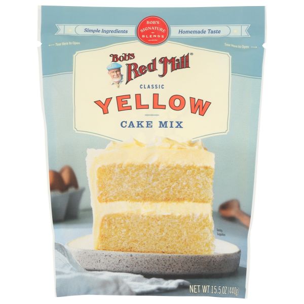 BOBS RED MILL: Classic Yellow Cake Mix, 15.5 oz