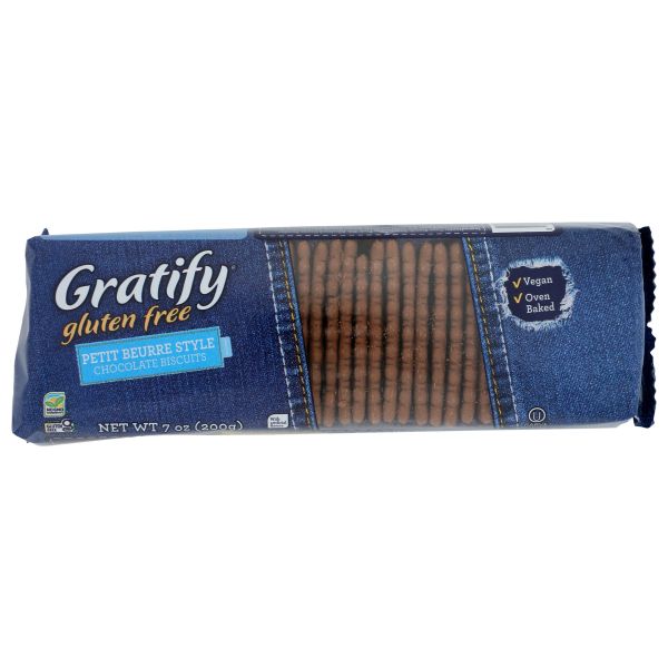 GRATIFY: Chocolate Biscuits, 7.01 oz