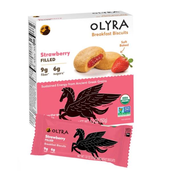 OLYRA: Strawberry Filled Breakfast Biscuits, 5.28 oz