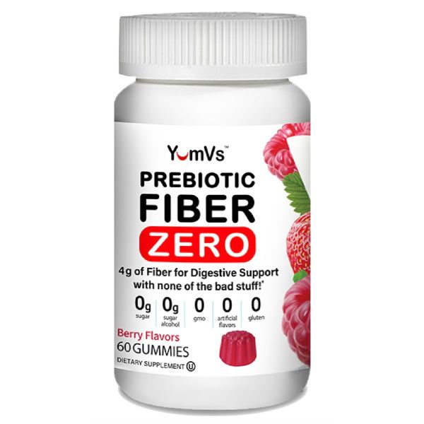 YUM VS: Prebiotic Fiber Zero Gummy, 60 ea