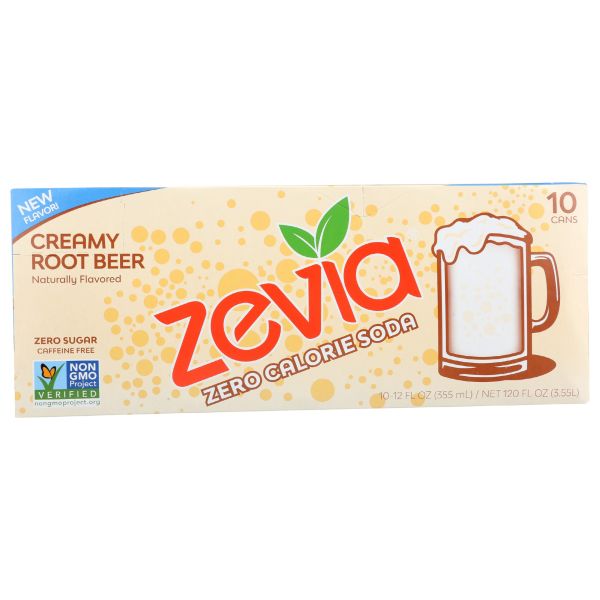 ZEVIA: Soda Root Beer Creamy, 120 fo