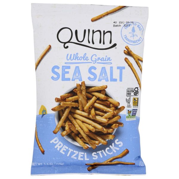 QUINN: Whole Grain Gluten Free Sea Salt Sticks, 5.6 oz