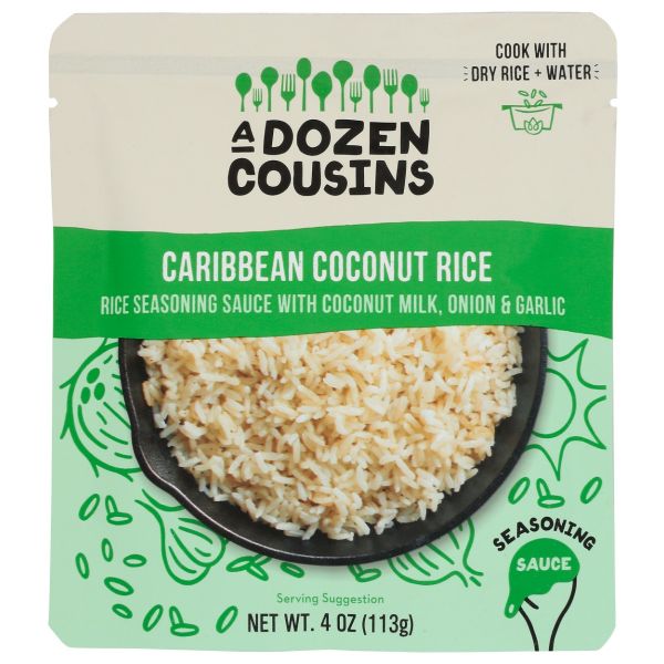 A DOZEN COUSINS: Caribbean Coconut Rice Seasoning Sauce, 4 oz