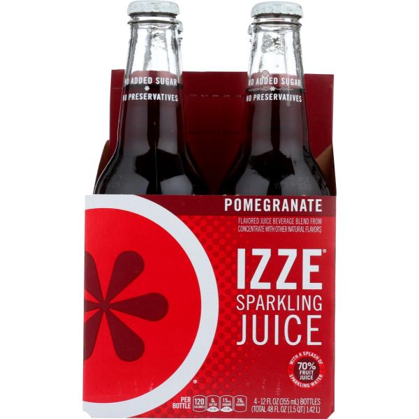 IZZE BEVERAGE: Sparkling Pomegranate Juice, 48 fo