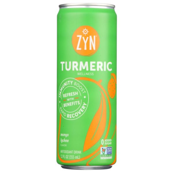 ZYN: Turmeric Wellness Drink Mango Lychee, 12 fo